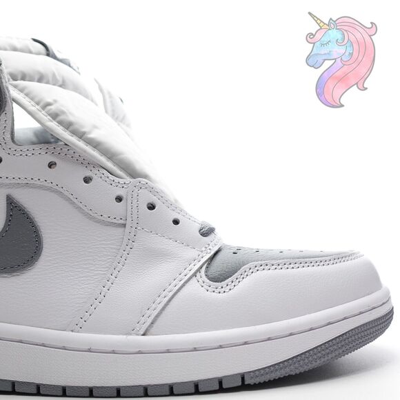 Mens Size 10 Nike Air Jordan 1 Retro High OG Stealth White Gray 555088 037 New - Picture 9 of 16